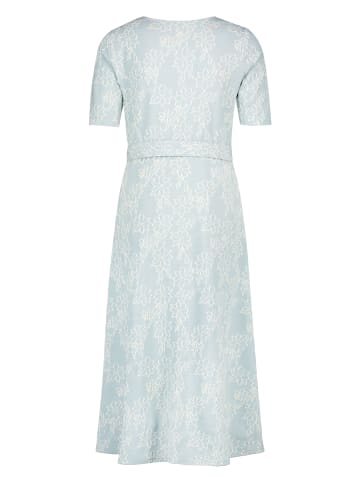 Zero  Midikleid mit Gürtel in Blue/Cream