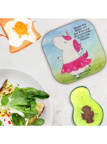 Mr. & Mrs. Panda Tischschoner Einhorn Ballerina Design mit Spruch in Weiß