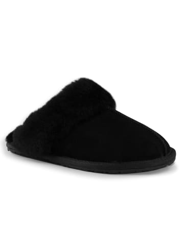 Aus Wooli Slipper Shelley in Black