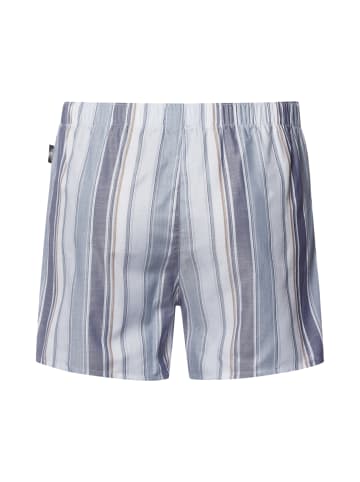 Hanro Boxer Fancy Woven in smokey blue stripe