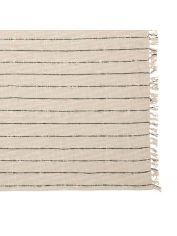 Atmosphera Créateur d'intérieur Baumwollbettüberwurf LUISA mit Fransen in Beige, 240 x 260 cm