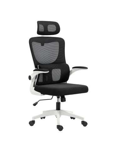 Vinsetto Bürostuhl-60L x 59B x 114-122H cm-Schwarz