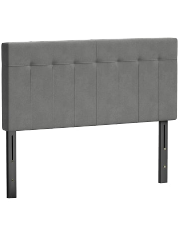 HOMCOM Kopfteil-140L x 10B x 106-126H cm-Grau