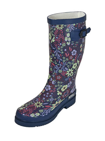 MADSea Gummistiefel Flower Langschaft in blau mit Blumenprint