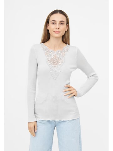 TOOCHE Langarmshirt "Seraphina Chic" in grau