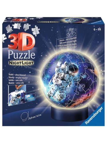 Ravensburger Konstruktionsspiel Puzzle 72 Teile Nachtlicht Astronauten im Weltall 6-99 Jahre in bunt