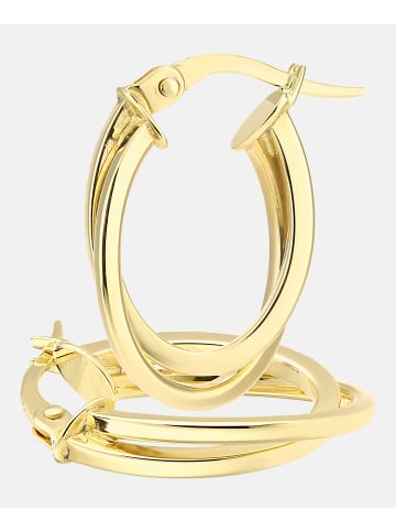 Vanlere Creolen aus 375 Gelbgold