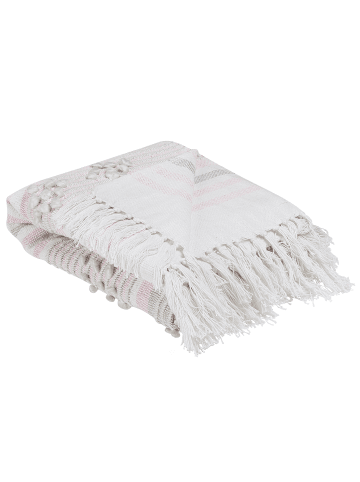 Beliani Kuscheldecke KAMAN in Rosa - (W) 125 x (H) 1 x (L) 150 cm