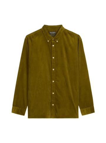Marc O'Polo Cord-Hemd regular in green mustard