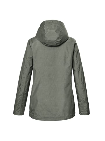 Killtec Funktionsjacke mit Kapuze wasserdicht in grün