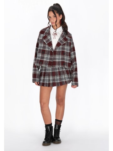 myMo ROCKS Women Skirt in burgundy check