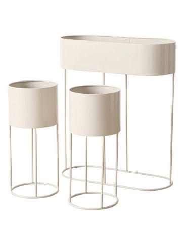 Boltze Blumenständer in beige