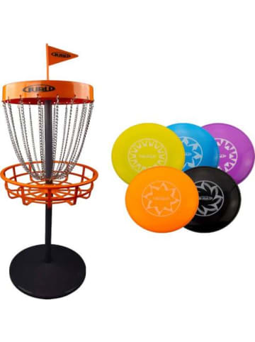 Schildkröt Funsports Outdoorspielzeug Guru Disc Golf Mini Basket Set inkl. 5 Scheiben