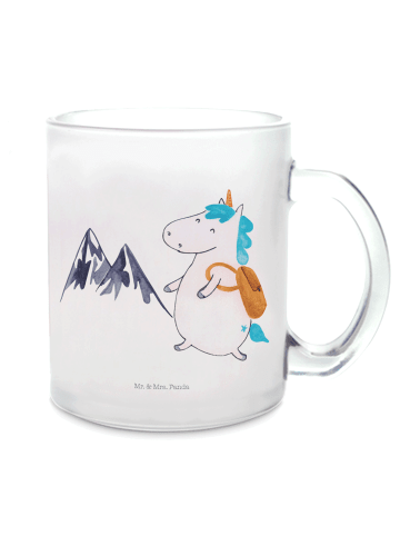 Mr. & Mrs. Panda Häferl Einhorn Bergsteiger ohne Spruch in Transparent