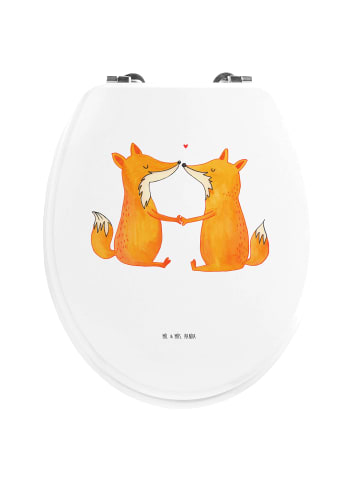 Mr. & Mrs. Panda Toilettensitz Füchse Liebe ohne Spruch in Weiß