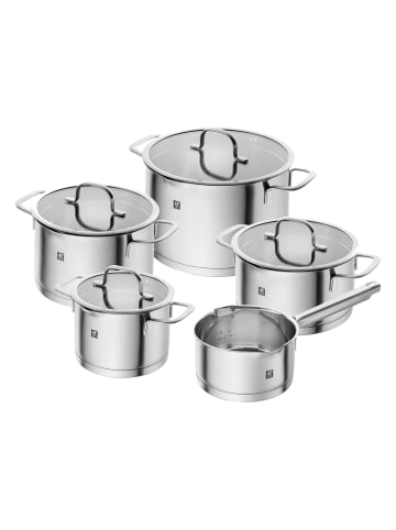 Zwilling Topf-Set ZWILLING True Flow Topfset 5-teilig in silber