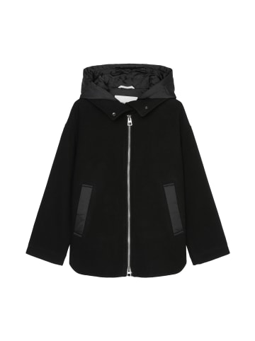 Marc O'Polo Wolljacke im Cape-Stil relaxed in Schwarz