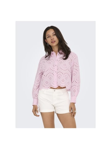 ONLY Langarmbluse in pink lady