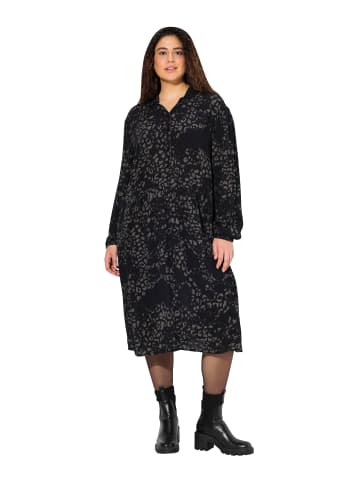 Ulla Popken Midikleid in schwarz