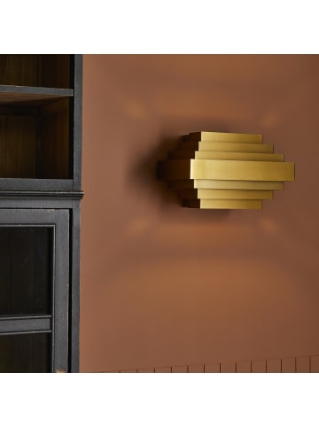 Signature Wandleuchte STATE BUILDING in Golden - (W) 38 x (H) 24 x (L) 24 cm