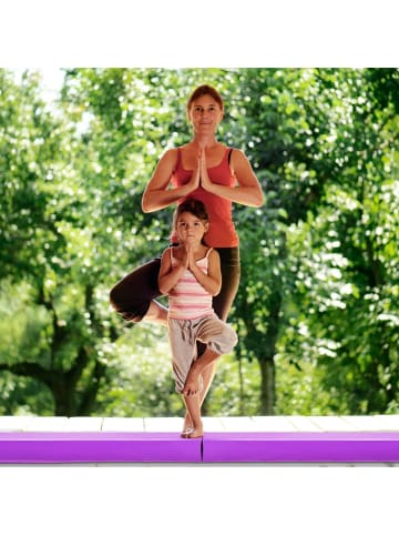 COSTWAY 117cm Schwebebalken in Lila