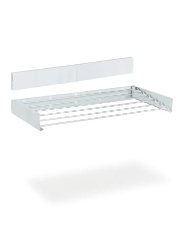 relaxdays Wand-Wäscheständer in Weiß - 100 cm