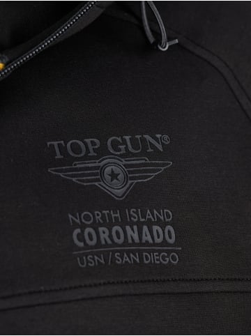 TOP GUN Sweatjacke TG25007 in schwarz