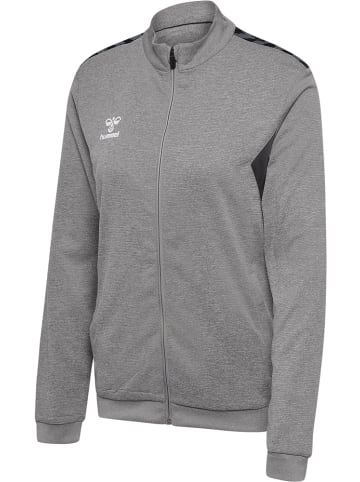 Hummel Trainingsjacke "Hmlauthentic Pl Zip Jacket Woman" in Grau