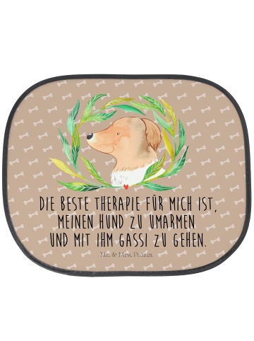 Mr. & Mrs. Panda Autoscheiben Sonnenschutz Hund Blumen mit Spruch in Hundeglück