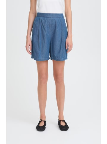 ICHI Shorts IHXAURORA Loose fit in Washed med. blue