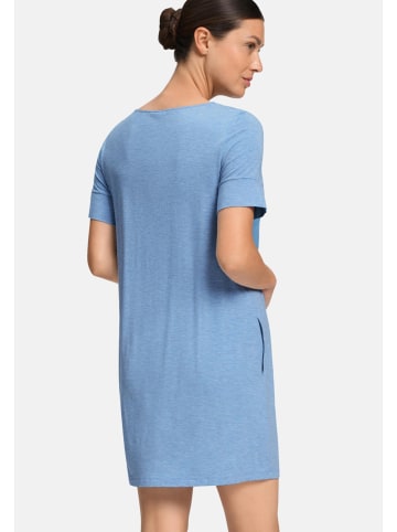 Hanro Nachthemd Natural Elegance in Bluebird