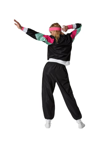 tectake Damenkostüm  Retro 80er 90er Jahre Jogginganzug Authentischer Retro-Look: Bunte