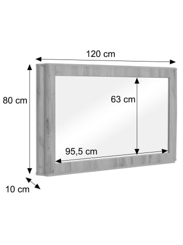 MCW Spiegel P42, Walnuss-Optik