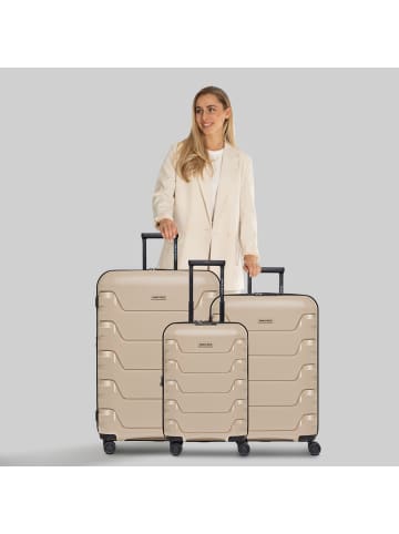 Smartbox Edition 01 4 Rollen Kofferset 3-teilig mit Dehnfalte in beige