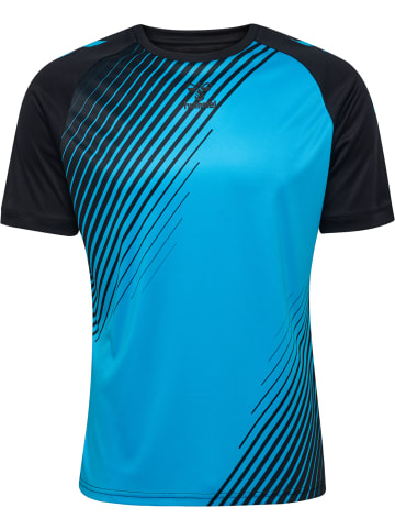 Hummel Hummel T-Shirt Hmlgraphic Herren in BLACK/NEON BLUE