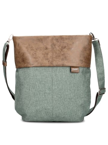 Zwei Olli OT12 - Schultertasche 32 cm (salbei) in eucalyptus