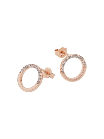 Tom Tailor Ohrstecker Silber 925, rhodiniert in rosefarben