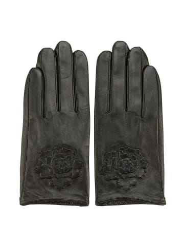 Wittchen Leder Handschuhe in Schwarz in Black