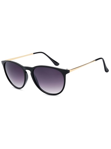 styleBREAKER Sonnenbrille in Schwarz / Grau Verlauf