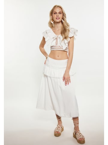 IZIA Crop-Top in Wollweiss