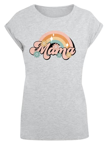 F4NT4STIC T-Shirt Mothers Day Celebration Rainbow in grau meliert