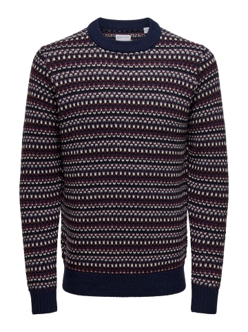 ONLY & SONS Strickpullover in Navy Blazer
