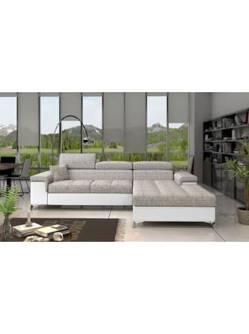 MF Design Ricky Recamiere Rechts in Grau -  (L) 205 x (B) 281 x (H) 88 cm