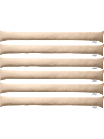 REDBEST Baumwolle Zugluftstopper 6er-Pack in beige