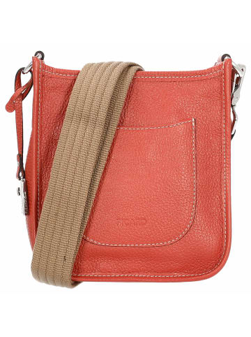 PICARD Kronberg - Umhängetasche 19 cm Rindsleder (pesto) in brick