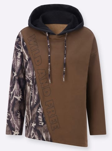WITT WEIDEN Long-Sweatshirt in taupe