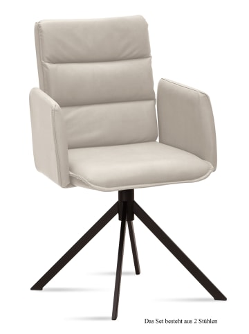 58 aufm Kessel ARMLEHNSTUHL (2er-Set) Dulci 52x92x60 Schwarz/Natur