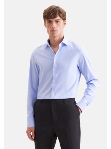 Seidensticker Performance-Hemd Slim in Mittelblau