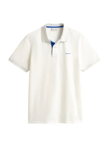 Poloshirt 'Reg Contrast Pique' in weiß