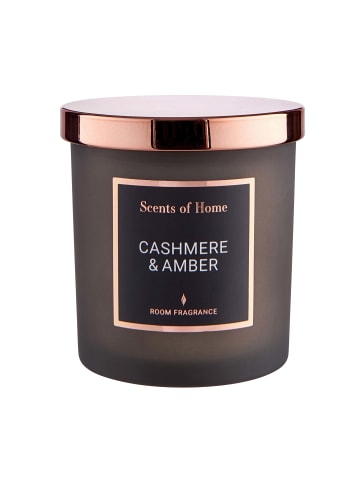 Butlers Duftkerze Cashmere & Amber mit Sojawachs SCENTS OF HOME in Anthrazit